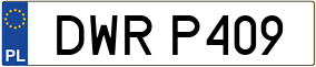 Truck License Plate